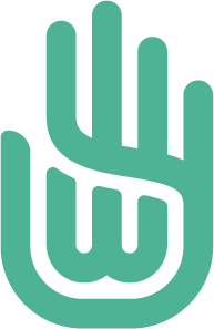 wehope logo hand green